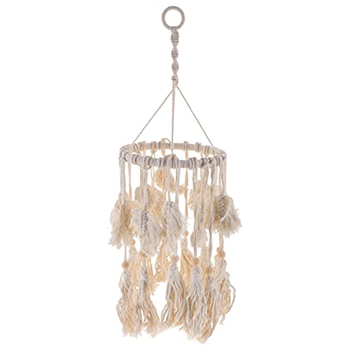 Amosfun Böhmischer Makramee Lampenschirm aus Baumwolle Abnehmbar und Leicht zu Reinigen für Schlafzimmer und Wohnzimmer Stilvolle Deckenlampe für Gemütliche Amosfun Böhmischer Makramee Lampenschirm aus Baumwolle Abnehmbar und Leicht zu Reinigen für Schlafzimmer und Wohnzimmer Stilvolle Deckenlampe für Gemütliche von Amosfun