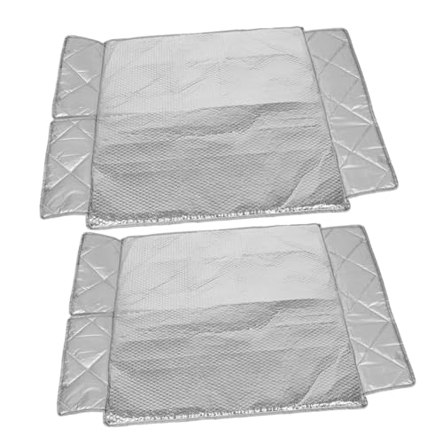 Amosfun Chest Freezer Insulation Cover Uv-Schutz Outdoor Freezer Abdeckung mit Aluminiumfolie und Magnet Wetterfeste Isolierung für Gefrierschränke im Gewerbe und Haushalt von Amosfun