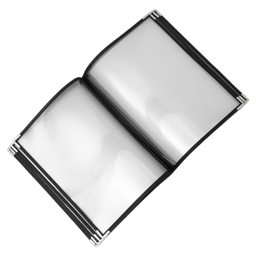 Amosfun Cover Menü A Seiten Passt In Kochbücher Größe Rand Buch Ordner Ersatz Mit Anzeige Bindung Ordner Ansichten Und Datei Präsentation Weiß Restaurants Notizbuch Austauschbar Für von Amosfun