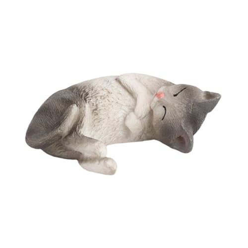 Amosfun Creative Side Sleeping Cat Statue Craft Realistic Kitten Figure for Cognitive Premium Tabletop Ornament Decoration for Home and Car Display Amosfun Creative Side Sleeping Cat Statue Craft Realistic Kitten Figure for Cognitive Premium Tabletop Ornament Decoration for Home and Car Display von Amosfun