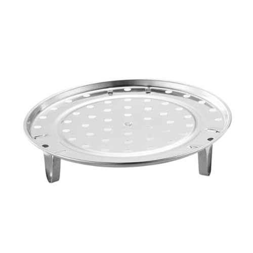 Amosfun Dampfbrötchenschale Aus Runde Dampfgarer-rack Für Topf Hitzebeständiges Grill-vorbereitungs-rack Dampfgarer Mit Abnehmbarer Halterung Vielseitiges Zum Dämpfen Von Lebensmitteln von Amosfun