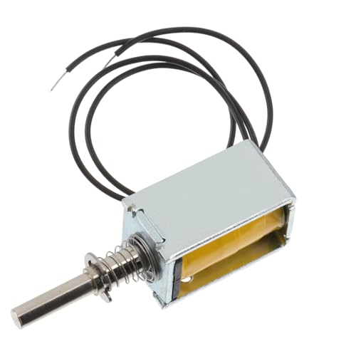Amosfun Dc Mini Elektromagnetischer Linearantrieb Offener Rahmen Push pull Solenoid Elektromagnet für Vielseitige Anwendungen Einfache Bedienung von Amosfun