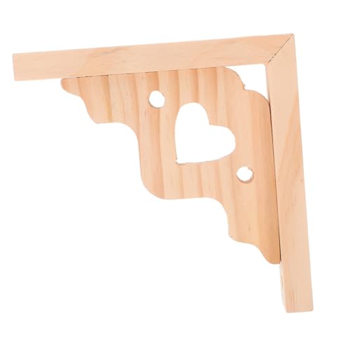 Amosfun Dreieck-holzregalhalterung Schwere Tragfähige Wandhalterung Schwebende Holzablage für Wohnzimmer Schlafzimmer und Büro Glatte Oberfläche Platzsparend und Vielseitig Einsetzbar von Amosfun