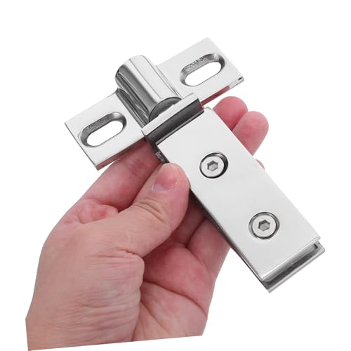 Amosfun Duschtür Scharnier mit Doppellöcherigem Pivot Design Rechteckig Schwer Belastbar Rostfrei für Glatte Schiebefunktion Moderne Badgestaltung Langlebig Korrosionsbeständig von Amosfun