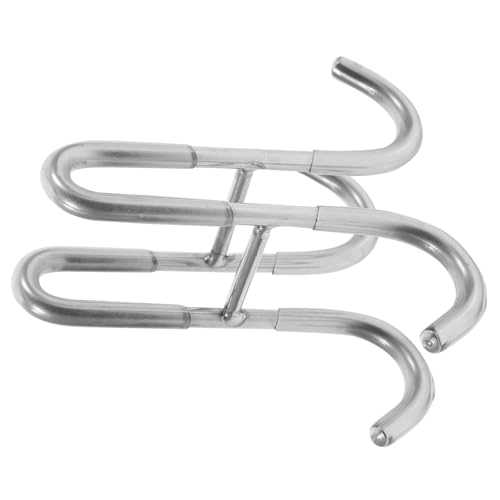 Amosfun Edelstahl Duschkabinenhaken ohne Bohren Doppelseitiger Türhaken für Glasduschtür Praktischer Über tür Handtuchhalter für Bad Schlafzimmer und Garten Belastbar und Rostfrei von Amosfun