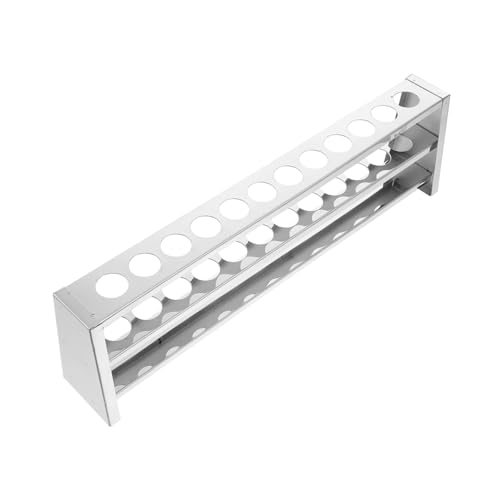 Amosfun Edelstahl Labor Testrohrhalter mit Löchern Stabiles Vielseitiges Reagenzglasgestell für Kleine Röhrchen und Küvetten Glatte Oberfläche Langlebig Leicht zu Reinigen für Amosfun Edelstahl Labor Testrohrhalter mit Löchern Stabiles Vielseitiges Reagenzglasgestell für Kleine Röhrchen und Küvetten Glatte Oberfläche Langlebig Leicht zu Reinigen für von Amosfun