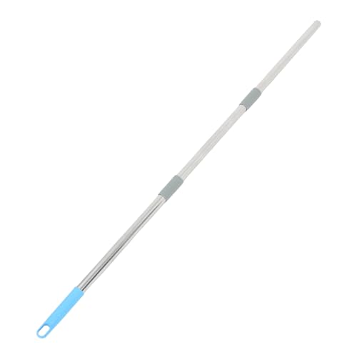 Amosfun Edelstahl Moppstange Verstellbar Ersatzgriff für Besenstiel und Wischmopp Robuste Dreiteilige Reinigungshilfe Kompatibel mit Haushaltsbesen und Staubwedel Vielseitig Einsetzbar von Amosfun