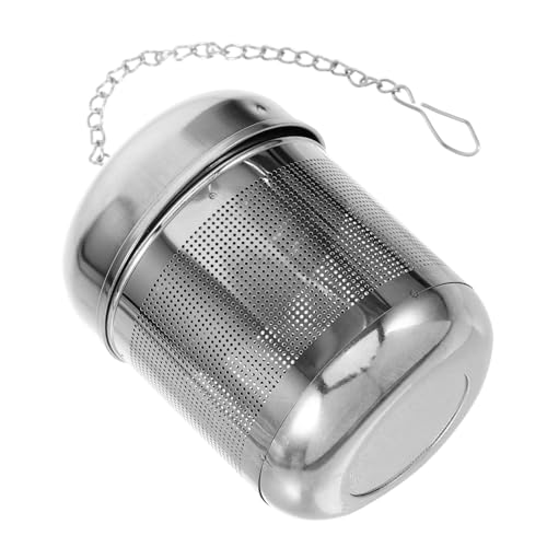 Amosfun Edelstahl Teesieb Feinmaschiger Teefilter Wiederverwendbar mit Praktischem Gewürzfilter für Losen Tee Haushaltstee Zubehör für Teekannen und Tassen von Amosfun