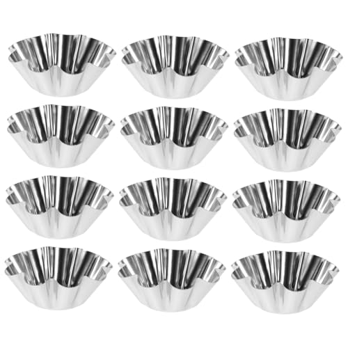 Amosfun Edelstahl-törtchen-pfannen-set Mit Antihaft-blumen-muffin-dosen Muffin-backformen Für Mini von Amosfun