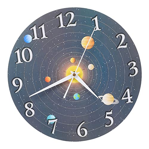 Amosfun Einfache Wanduhr aus Dichtem Holzmaterial Geräuschlos Design für Schlafzimmer Wohnzimmer und Bars Amosfun Einfache Wanduhr aus Dichtem Holzmaterial Geräuschlos Design für Schlafzimmer Wohnzimmer und Bars von Amosfun