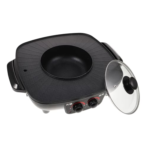 Amosfun Elektrischer Hot Pot und Grill Multifunktionale Rauchfreie Kochtopfmaschine mit Antihaftbeschichtung Geeignet für Zuhause und Restaurants Dickem Glasdeckel und Stufenloser Amosfun Elektrischer Hot Pot und Grill Multifunktionale Rauchfreie Kochtopfmaschine mit Antihaftbeschichtung Geeignet für Zuhause und Restaurants Dickem Glasdeckel und Stufenloser von Amosfun