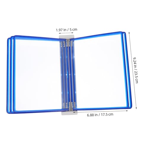 Amosfun Fächer Wandhalter Dokumenten organizer Stabiler Wandmontage Hängeordner Flip design Platzsparender Büro Schulbedarf zur Effizienten Papieraufbewahrung von Amosfun