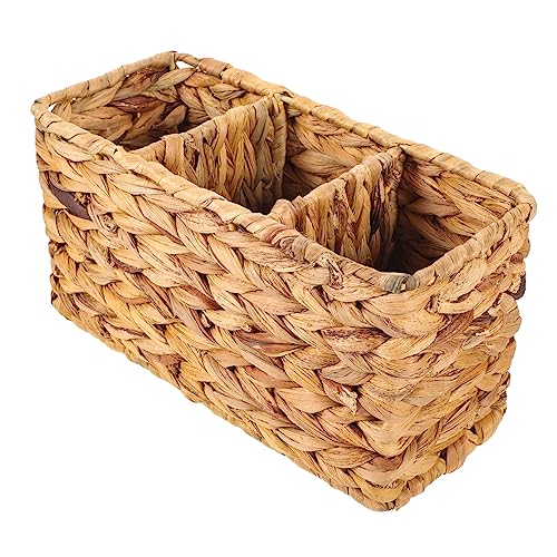 Amosfun Geflochtener Aufbewahrungskorb Mit Fächern Aus Toilettenspülkastenkorb Geflochtener Schreibtischkorb Für Kleinigkeiten Dekorativer Korb Für Schlafzimmer Amosfun Geflochtener Aufbewahrungskorb Mit Fächern Aus Toilettenspülkastenkorb Geflochtener Schreibtischkorb Für Kleinigkeiten Dekorativer Korb Für Schlafzimmer von Amosfun