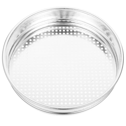 Amosfun Getreidesiebend Filter Bußgeld Kochen rostfrei werkzeug Lebensmittelsieb für den Haushalt Sichter Sieb für Küchenzutaten Siebe für die Küche Küchensieb Backsieb Aluminium Silber von Amosfun