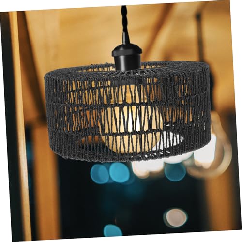 Amosfun Großer Handgewebter Lampenschirm aus Robustem Strohseil Stabile Deckenlampen-abdeckung für Wohnzimmer Schlafzimmer Hotel und Restaurant Leichter Rustikaler Pendelleuchten-schirm Amosfun Großer Handgewebter Lampenschirm aus Robustem Strohseil Stabile Deckenlampen-abdeckung für Wohnzimmer Schlafzimmer Hotel und Restaurant Leichter Rustikaler Pendelleuchten-schirm von Amosfun