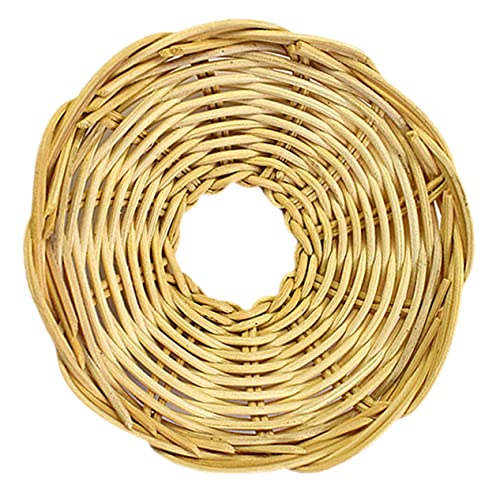 Amosfun Hängelampe Rattan Vintage Lampenschirm Woven Light Shade für Esszimmer Schlafzimmer und Bar Rustikale für Handgefertigt Beige von Amosfun
