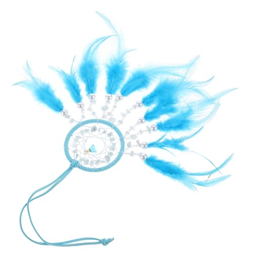 Amosfun Hängendes Ornament Kristallstein mit Federn Handgefertigter für Rückspiegel Stilvolle Auto Innenraumdekoration Boho Auto Accessoire von Amosfun