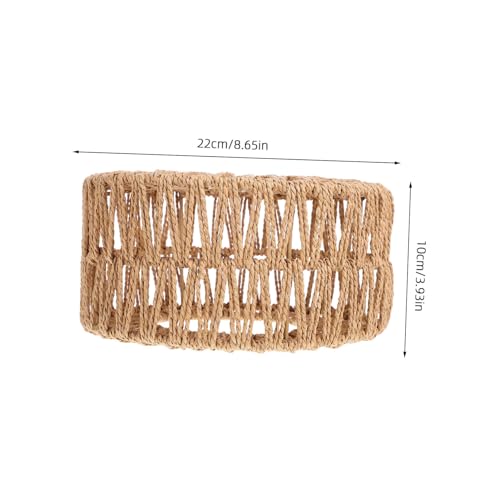 Amosfun Handgefertigter Strohlampen-schirm S Leichtes Einfach zu Montierendes Deckenlampenzubehör Weiches Licht Augenschonend Natürlicher Look für Warme Gemütliche Wohnräume von Amosfun