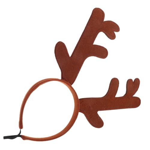 Amosfun Haustier-Stirnband zu Weihnachten Hunde-Weihnachts-Elch-Stirnband Hundeweihnachtsstirnband Welpe Tiara Katze kostüm dekor Stirnband für Hund Leicht Zubehör Hut Haarring Requisiten von Amosfun