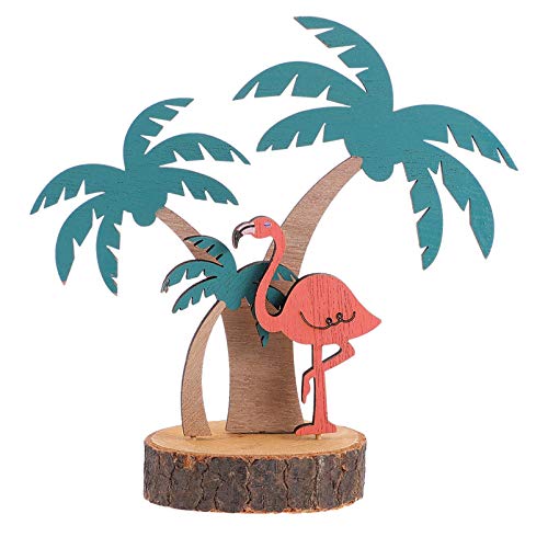 Amosfun Hawaii Holz deko Schriftzug DIY Aufsteller Tropische Kokosnussbaum Tischdeko Flamingo Dekofigur Schlafzimmer Wohnzimmer Sommer Strand Dekoration Luau Party Hochzeit Ornament Geschenk von Amosfun