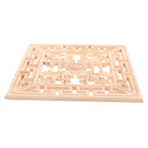 Amosfun Holz Dekoration Geschnitzt Für Möbel Applikationen Quadratisch Onlay Aus Massivholz Für Türdekoration Und Spiegelrahmen Amosfun Holz Dekoration Geschnitzt Für Möbel Applikationen Quadratisch Onlay Aus Massivholz Für Türdekoration Und Spiegelrahmen von Amosfun