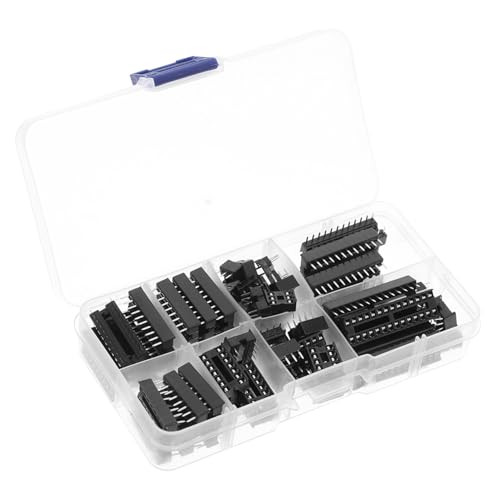 Amosfun Ic Sockel Set Dip Pin Integrierte Schaltung Fassung aus Langlebigem Material mit Hohlraum für Wärmedissipation DIY Mikrocontroller Basis Zubehör Amosfun Ic Sockel Set Dip Pin Integrierte Schaltung Fassung aus Langlebigem Material mit Hohlraum für Wärmedissipation DIY Mikrocontroller Basis Zubehör von Amosfun