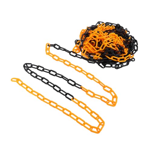 Amosfun Kunststoff Warnkette Wetterfeste Sicherheitskette Hochsichtbarem Orange Schwarz für Verkehrsabsicherung Menschenmengenlenkung und Baustellenutzung Amosfun Kunststoff Warnkette Wetterfeste Sicherheitskette Hochsichtbarem Orange Schwarz für Verkehrsabsicherung Menschenmengenlenkung und Baustellenutzung von Amosfun