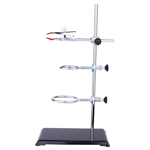 Amosfun Laboratory Stand aus Metall mit Stabiler Basis und Kolbenhalter für Chemie und Physikexperimente Vielseitig Einsetzbar Laboren und Fabriken von Amosfun