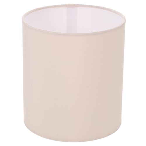 Amosfun Lampenschirm Aus Stoff Zylinder-hängelampenschirm Neben Dem Lampenschirm Stoffschirm Der Tischlampe Haushaltslampenabdeckung Kronleuchter Lampenabdeckung Beige Metall von Amosfun