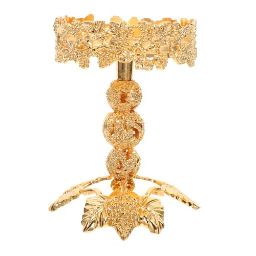 Amosfun Leuchter Antiker Kerzenhalter Jüdischer Kerzenhalter Tischkerzenhalter Im Viktorianischen Stil Spitzkerzenhalter Jüdischer Chanukka-kerzenhalter Teelichthalter Zinklegierung Golden von Amosfun