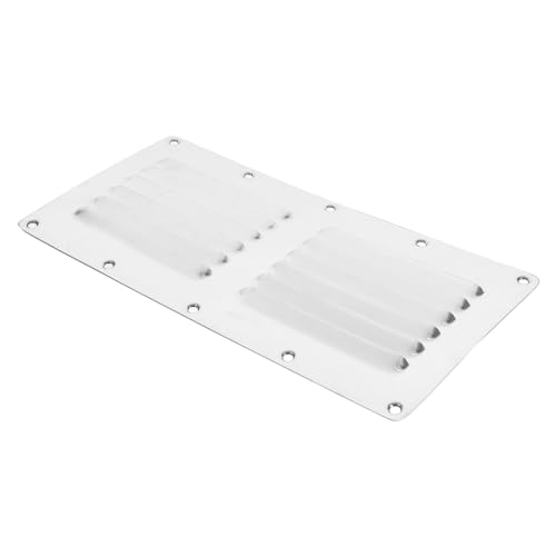 Amosfun Lüftungsgitter Ventilatoren Registrieren Luft Lüftungsabdeckung Mit Lamellen Aufnahme Innere Leibung Im Einklang Registriert Deflektor Geschlitzt Rostfreier Stahl Silver von Amosfun