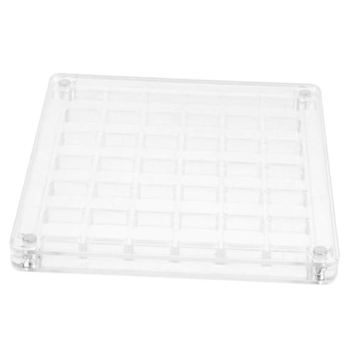 Amosfun Magnet Muschel Display Box Transparente Aufbewahrungsbox für Muscheln Schmuck und Kunstbedarf Fächer Einzigartiges Design für Kreative Sammler von Amosfun