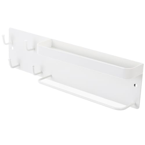 Amosfun Magnetischer Schlüsselhalter Wand-brillenregal Wandregal Für Den Eingangsbereich Wand-organisationsregal Wandschmuck-organizer Saugnapf Weiß Magnet Aus Gummi Schmuckständer von Amosfun