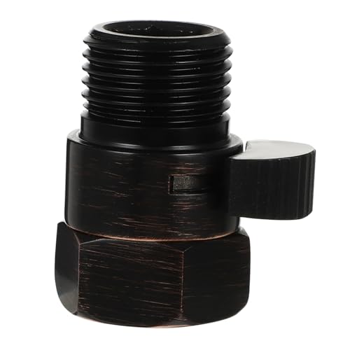 Amosfun Messing Durchflussregelventil Absperrventil Schwarz für Dusche Handbrause Wasserstoppregler Kompakt Rostfrei Einfache Montage Geeignet für Duschkopf Handbrause Bidet Sprayer Amosfun Messing Durchflussregelventil Absperrventil Schwarz für Dusche Handbrause Wasserstoppregler Kompakt Rostfrei Einfache Montage Geeignet für Duschkopf Handbrause Bidet Sprayer von Amosfun