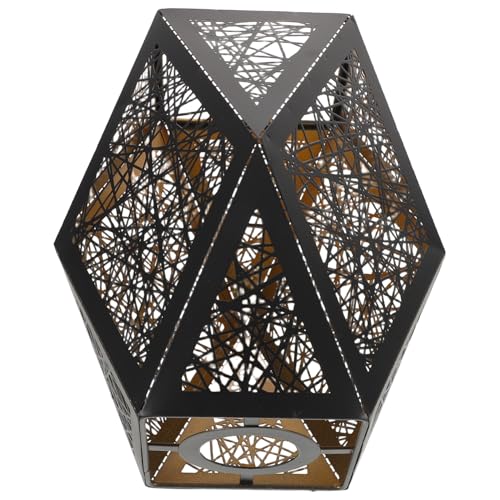 Amosfun Metalllampenschirm mit -hohlraumdesign Moderner Lampenschirm für Wohnzimmer Vielseitig Kompatibel mit Tisch- Hängeleuchten Stehlampen Künstlerisches Wohnaccessoire Stilvolle von Amosfun