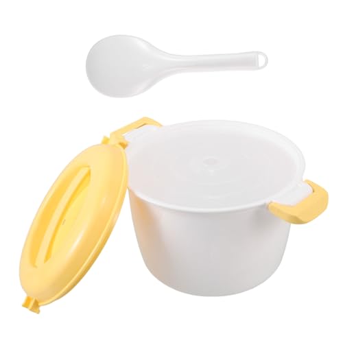 Amosfun Mikrowellen Reiskocher Multifunktionales Kochgeschirr für Reis und Gemüse Platzsparend und Einfach zu Reinigen für Schnelles Kochen der Mikrowelle von Amosfun