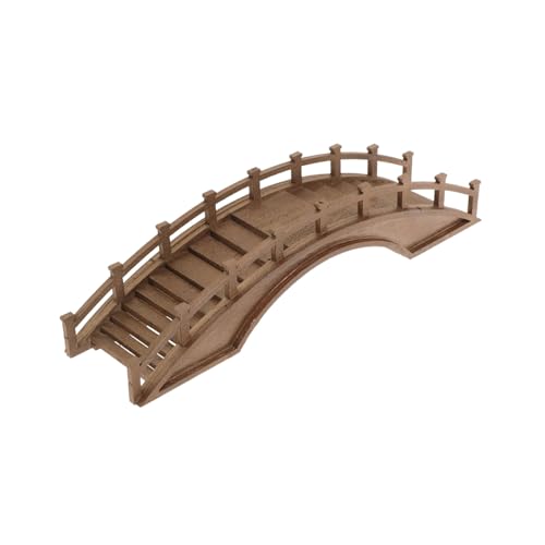Amosfun Miniatur Holzbrücke aus Massivem Holz Chinesische Bogenbrücke Handgefertigte Garten-deko Lang für Bonsai Moosgarten Terrarium und Mikro-landschaften Amosfun Miniatur Holzbrücke aus Massivem Holz Chinesische Bogenbrücke Handgefertigte Garten-deko Lang für Bonsai Moosgarten Terrarium und Mikro-landschaften von Amosfun