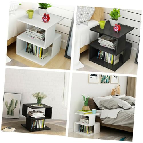 Amosfun Moderner Kleiner Weißer Beistelltisch Quadratisch mit Stauraum Ablage Leicht Wohnzimmer Schlafzimmer Nachttisch Multifunktional Amosfun Moderner Kleiner Weißer Beistelltisch Quadratisch mit Stauraum Ablage Leicht Wohnzimmer Schlafzimmer Nachttisch Multifunktional von Amosfun