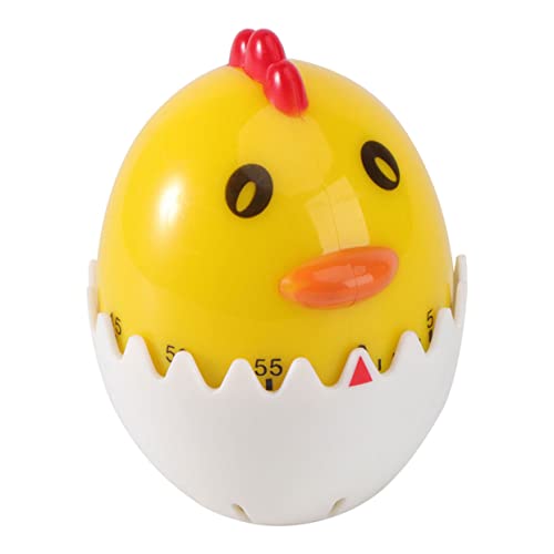 Amosfun Niedlicher Küchentimer im Küken Design Mechanischer Minuten Back Timer ohne Batterie Tragbares Zeitmessgerät für Kochen Lernen und Zeitmanagement von Amosfun