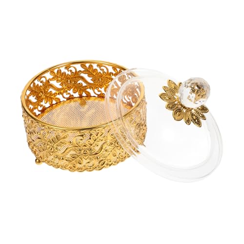 Amosfun Obstbox Aufbewahrungsbox Süßigkeitenbehälter mit Deckel Süßigkeitengläser Snack Aufbewahrungsbehälter mit Deckel Acryl Golden Amosfun Obstbox Aufbewahrungsbox Süßigkeitenbehälter mit Deckel Süßigkeitengläser Snack Aufbewahrungsbehälter mit Deckel Acryl Golden von Amosfun