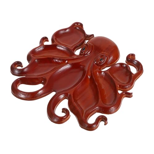 Amosfun Octopus Snack Serving Platter Mehreren Fächern Dekorativer Food Tray für Nüsse Früchte und Appetizer Künstlerisches Meeres Themen Servierbrett für Partys und Zuhause von Amosfun