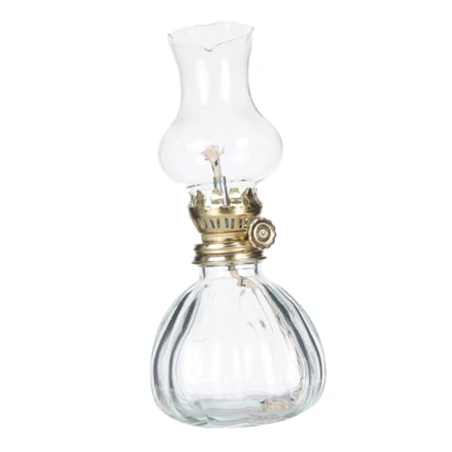 Amosfun Petroleumlampe Im Freien Sieb Anlage Überdachung Fackel Stand Doppelt Rattan Schmelzen Klassischer Nussknacker Desktop-Dekoration Laternen Hardware Säbel Diffusoren Menschen Glas von Amosfun