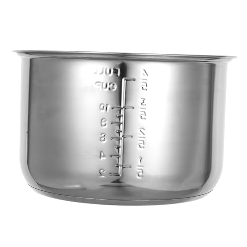 Amosfun Edelstahl Innentopf Für Reiskocher Ersatz Topfeinsatz Mit Antihaftbeschichteter Oberfläche Kompatibel Für Kleine Kocher Amosfun Edelstahl Innentopf Für Reiskocher Ersatz Topfeinsatz Mit Antihaftbeschichteter Oberfläche Kompatibel Für Kleine Kocher von Amosfun