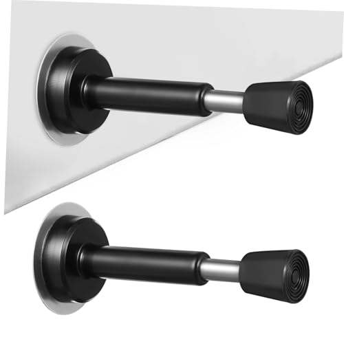Amosfun Robuste Türstopper zur Wandmontage, selbstklebend, mit Edelstahl-Konstruktion, einziehbares Design für Wandschutz in Häusern, Büros, 2 Stück von Amosfun