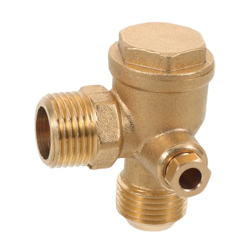 Amosfun Rückschlagventil aus Vollkupfer mit Innengewinde Langlebiges Druckventil für Industrielle Luftkompressoren Ausgestattet mit Schlosskernschraube für Einfache Montage und Wartung Amosfun Rückschlagventil aus Vollkupfer mit Innengewinde Langlebiges Druckventil für Industrielle Luftkompressoren Ausgestattet mit Schlosskernschraube für Einfache Montage und Wartung von Amosfun