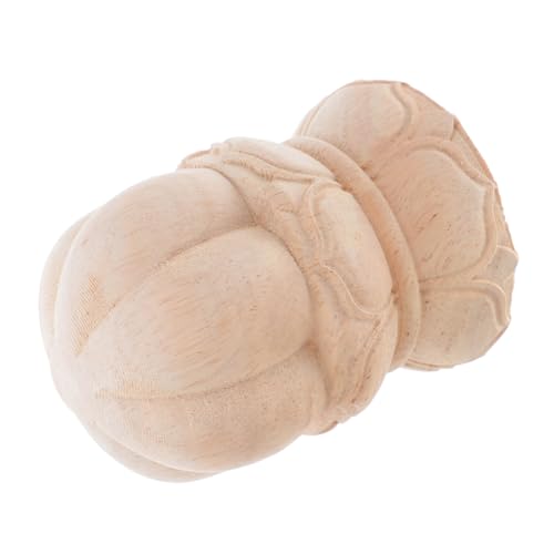 Amosfun Runde Holz Finials Dekorative Postkappen für Bettpfosten Treppen und Möbel Unlackierte DIY Topper aus Holz von Amosfun