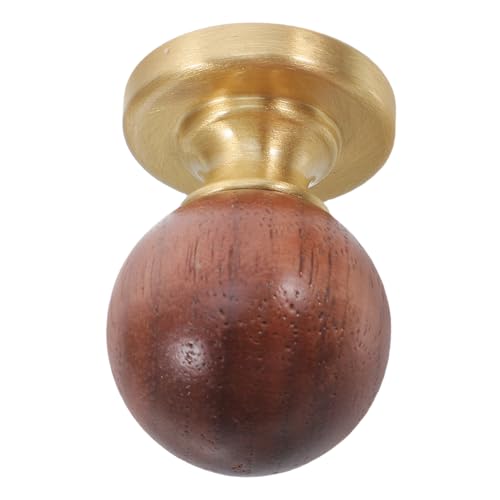 Amosfun Runde Walnuss Holzgriffe Installieren Dekorative Möbelknöpfe für Schränke und Kommoden Amosfun Runde Walnuss Holzgriffe Installieren Dekorative Möbelknöpfe für Schränke und Kommoden von Amosfun