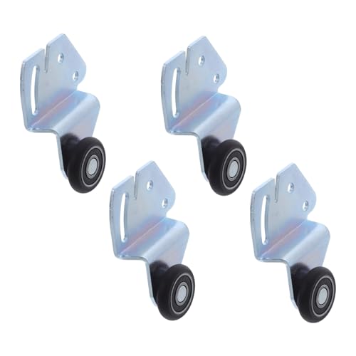 Amosfun Schiebetür-rollenkit für Kleiderschrank Robustes Nylon-riemenscheiben- Verschleißfest Geräuscharm Einfache Montage Geeignet für Hängende Schranktüren im Schlafzimmer von Amosfun