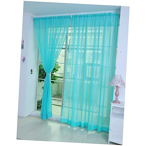 Amosfun Schlanke Gardinen Mit Stangentaschen Tüll Für Fenster Transparent 100 X 200 cm Für Wohnzimmer Schlafzimmer Privatsphäre von Amosfun