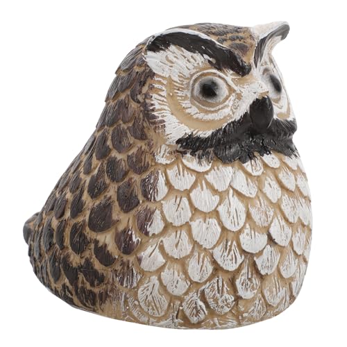 Amosfun Owl Key Hidden - Wasserdichtes SchlüSselversteck FüR DraußEn Simulierter Stein SchlüSselhalter FüR Garten Dekoration Kreatives Aufbewahrungselement 11X9.5Cm von Amosfun